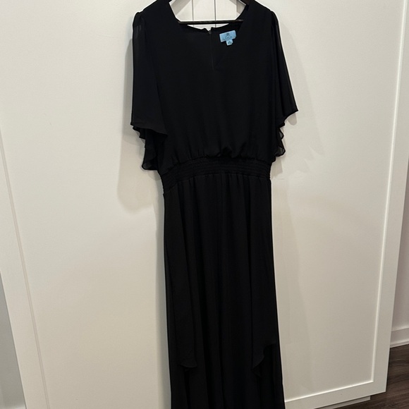 NWOT CeCe Black Size XL Flowy Maxi Dress - Picture 1 of 5
